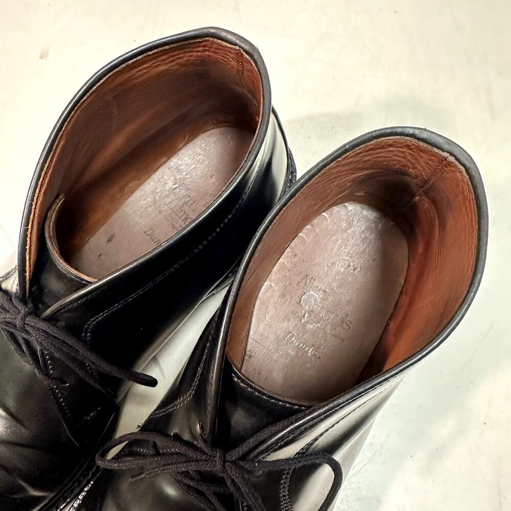 FULLY RESOLED Allen Edmonds Dundee Chukka Black Shell Cordovan USA 11.5 B - Picture 9 of 11